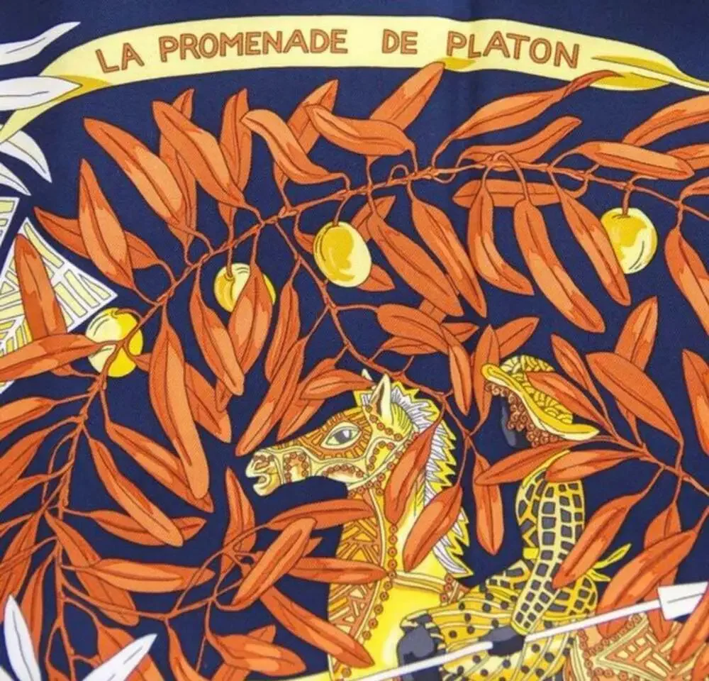 Hermes La Promenade de Platon Silk Scarf - Picture 4 of 7
